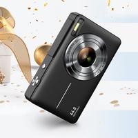 Small Digital Camera, Pocket Size Instant Vlogging Camera with 32GB SD Card & Wrist Strap, Self Timer, Anti-Shake, 16X Digita...