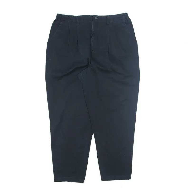 LEE Pleated Chino Trousers Blue Regular Straight Womens W36 L27