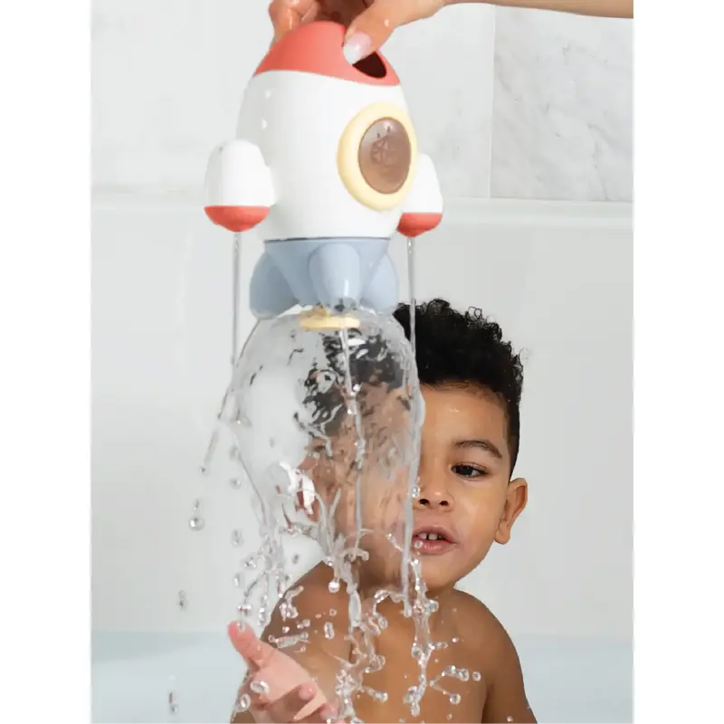 Jool Baby Blast Off! Rocket Sprinkler Bath Toy - Sensory & Imaginative Play for Kids