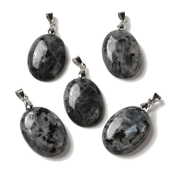 Natural Larvikite Pendants
