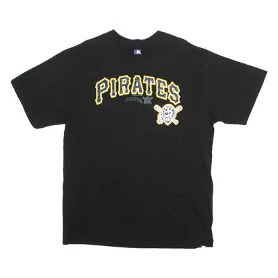 MLB Pittsburgh Pirates Mens T-Shirt Black USA XL