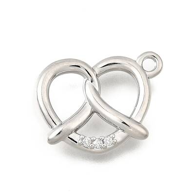 Brass Micro Pave Cubic Zirconia Pendants