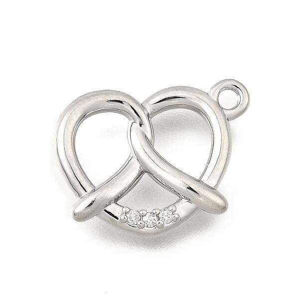 Brass Micro Pave Cubic Zirconia Pendants