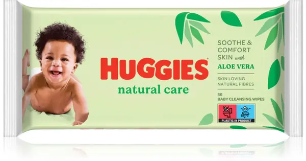 Huggies Natural Care Cleansing Wipes With Aloe Vera 56 Pieces