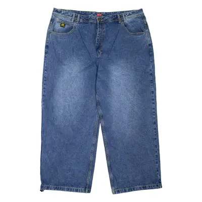 ECKO UNLTD Baggy Fit Mens Jeans Blue Loose Straight Stone Wash W46 L29