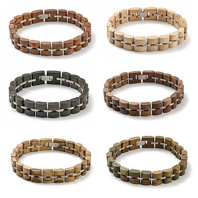 Wooden Watch Band Bracelets for Women Men