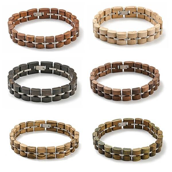 Wooden Watch Band Bracelets for Women Men