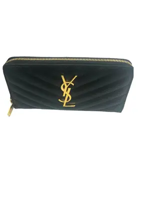 Pre-owned Yves Saint Laurent Leather Wallet Saint Laurent Monogram Quilted Wallet