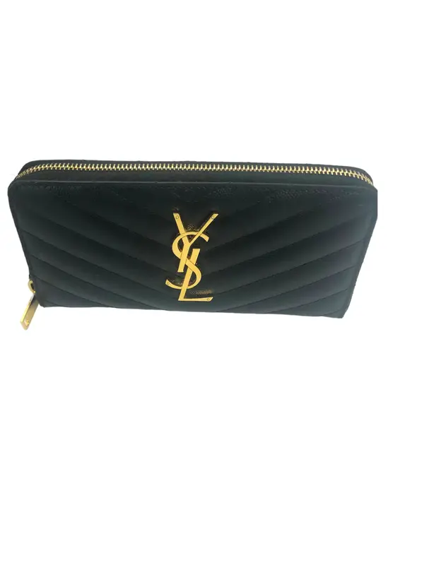 Pre-owned Yves Saint Laurent Leather Wallet Saint Laurent Monogram Quilted Wallet