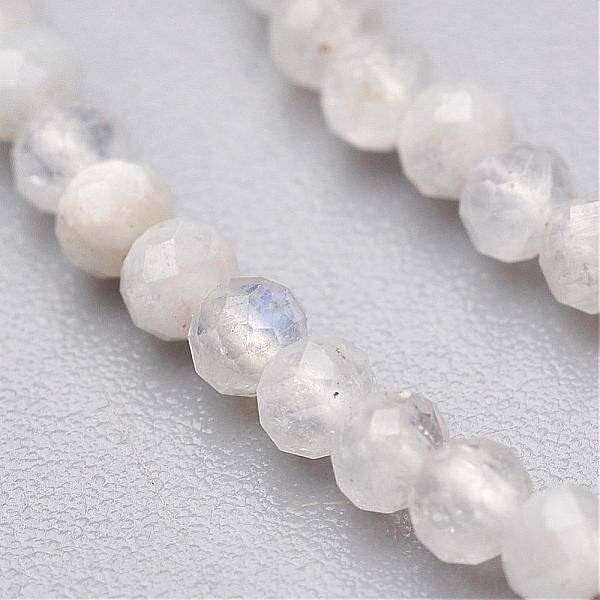 Natural Rainbow Moonstone Bead Strands
