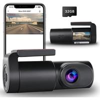 Dashboard Camera WIFI 1080P FHD Front Dash Camera for with APP Free 32GB Card, Night Vision, Loop Recording, G-Sensor, WDR, 2...