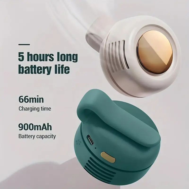Portable Silent Mini Bladeless Fan, Electric Clip On Fan For Shirt, 3-Speed Waist Fan, Personal Fan, Rotating Body Fan Suitab...