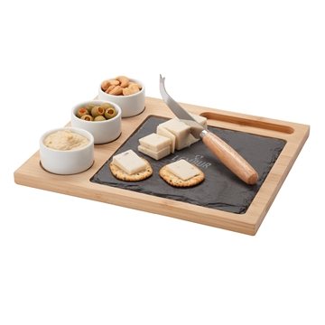 13 Custom Masia 6-Piece Cheese Set - Porcelain & Slate