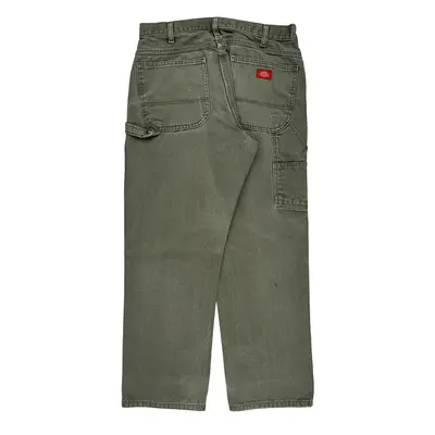 Dickies Carpenter Trousers - 34W 30L Grey Cotton | Size: 34″ waist