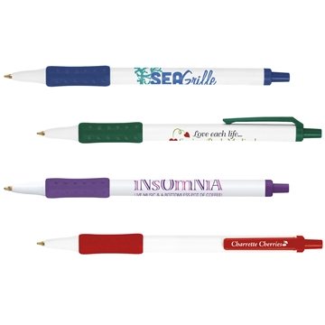 300 Customized BIC Clic Stic Grip Pen - Rubber Grip & ...