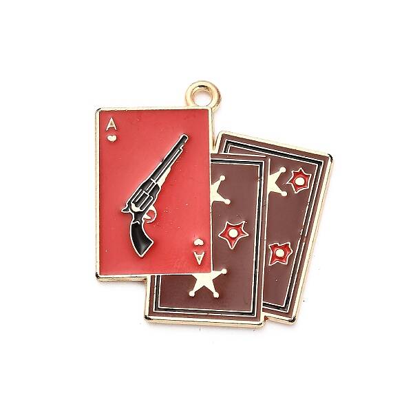Western Cowboy Theme Alloy Enamel Pendants