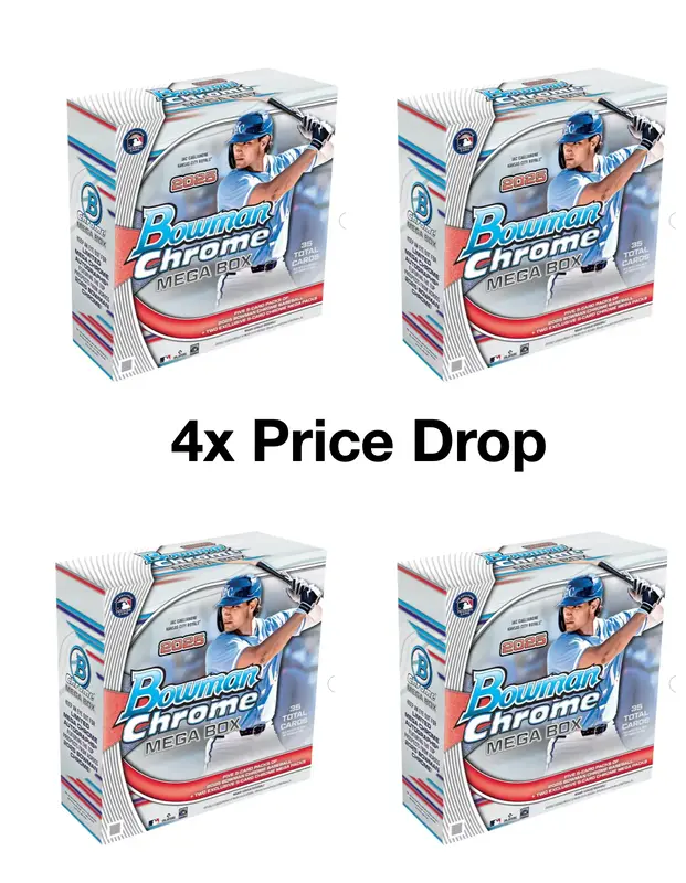 10/9 Price Drop #1 (5:00PM CST) - 4x 2025 Bowman Chrome Megas