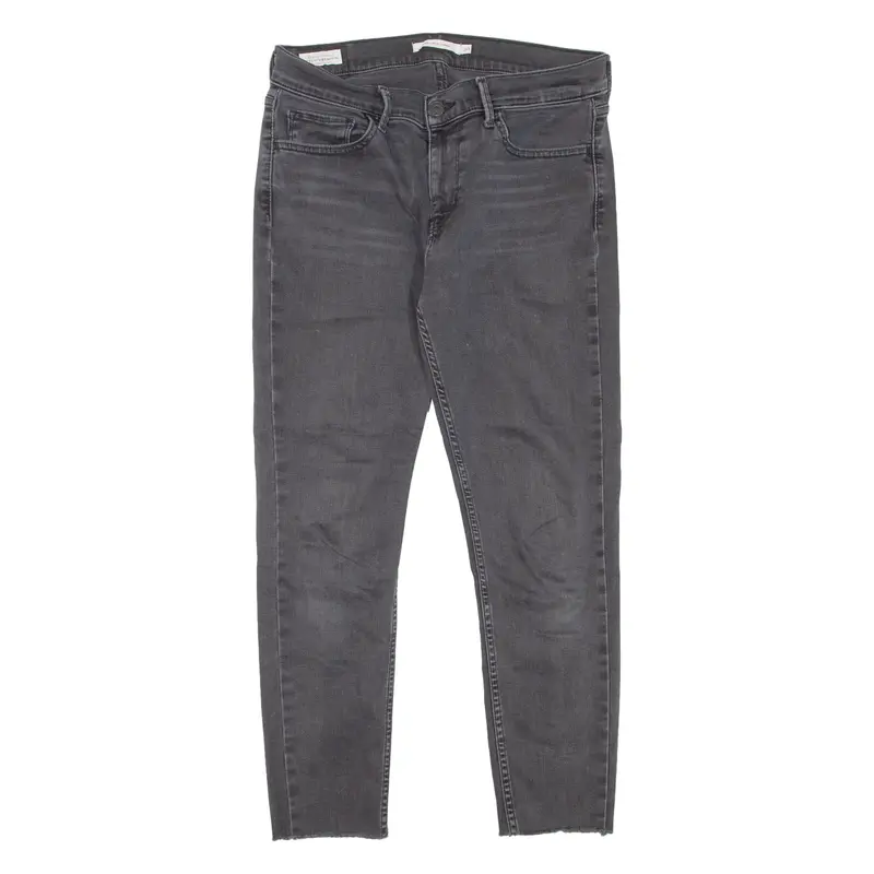 LEVI'S 710 BIG E Womens Jeans Grey Slim Skinny W30 L25