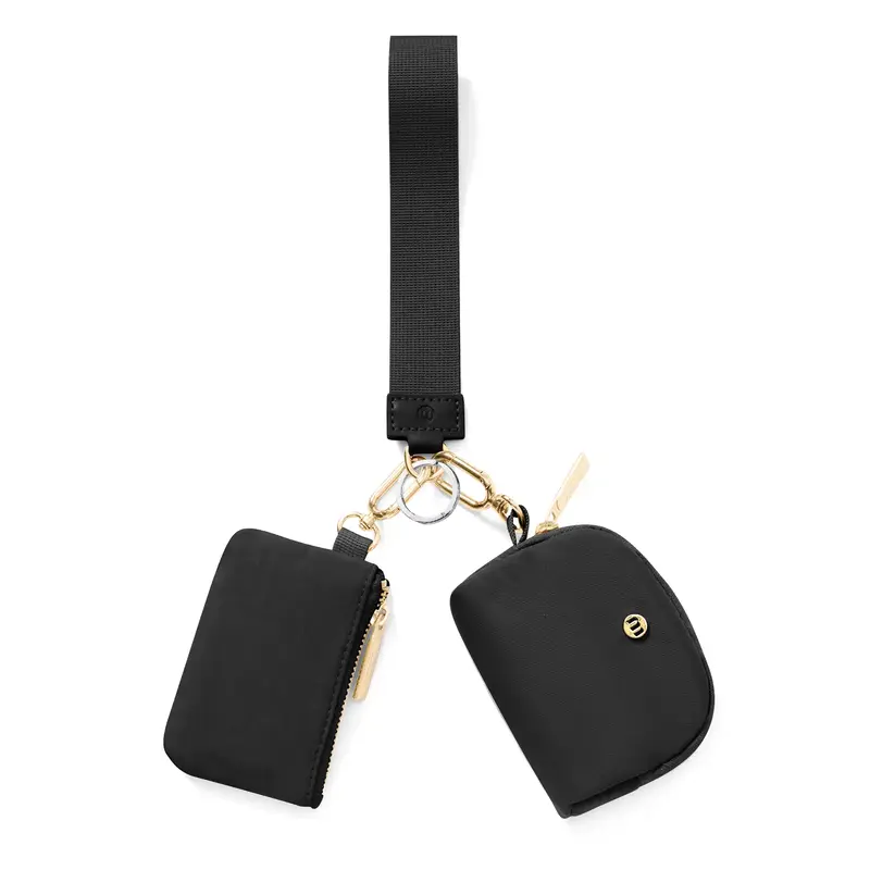 Mamona Fashion Dual Pouch Wristlet Portable wallet Coin Purse Mini Women Coin Pocket