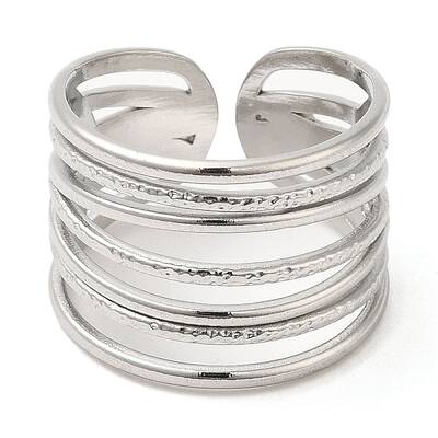 Non-Tarnish 304 Stainless Steel Open Cuff Rings