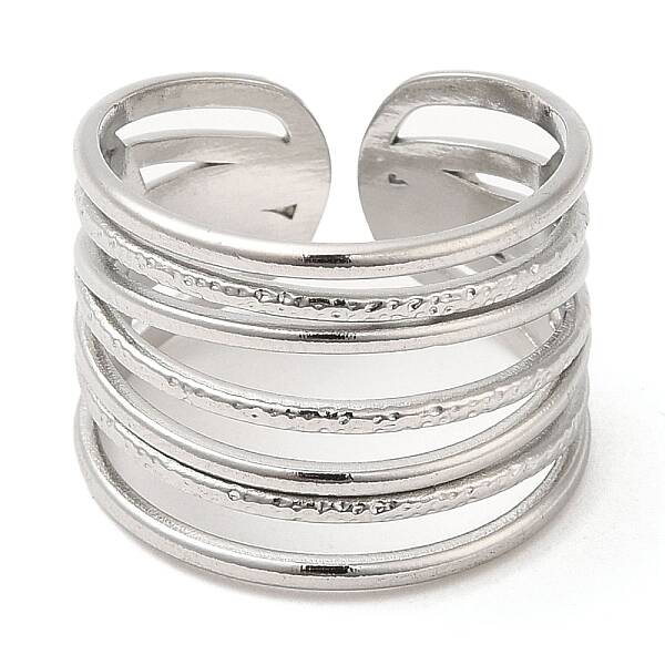 Non-Tarnish 304 Stainless Steel Open Cuff Rings
