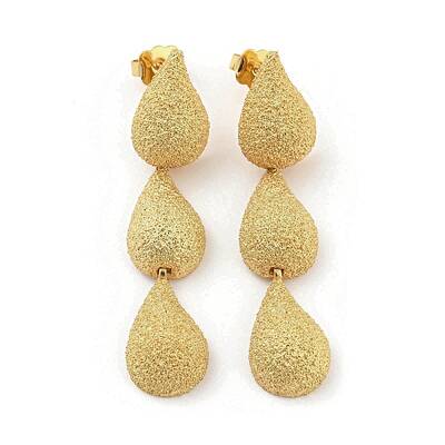 Rack Plating Brass Teardrop Dangle Stud Earrings