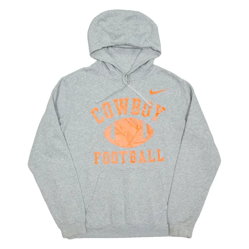 NIKE Cowboy Football Mens Grey Hoodie USA M