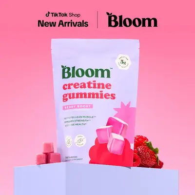 Bloom Nutrition Creatine Gummies - Energy, Cognitive Health & Post-Workout Muscle Recovery Promotes & Muscle Improves