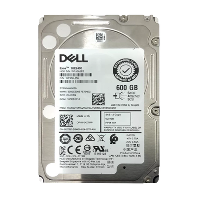 0XXTRP Dell 600GB 12Gb/s SAS 10000 2.5-Inch Hard Drive