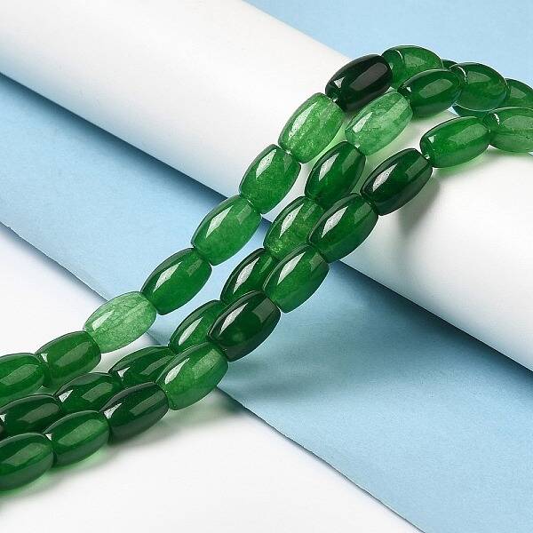 Natural Dyed White Jade Beads Strands