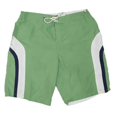 TOMMY HILFIGER Mens Casual Shorts Green L W34