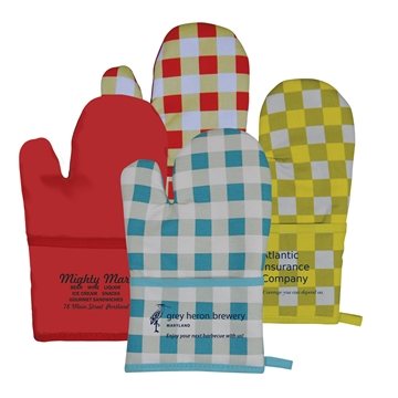 150 Promotional Therma-Grip Pocket Oven Mitt - Cotton & Quilted