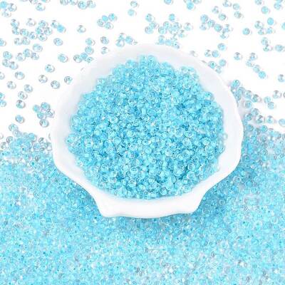 6/0 Inside Colours Transparent Glass Seed Beads