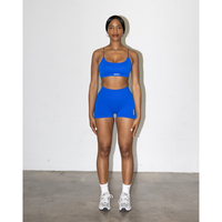 V-Back Butt Lifting Shorts & Strappy Sporta Bra Set
