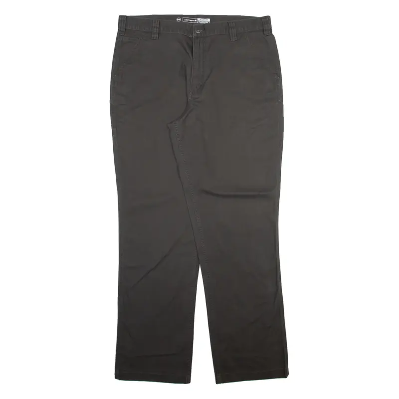 CARHARTT Mens Trousers Grey Relaxed Straight W38 L34