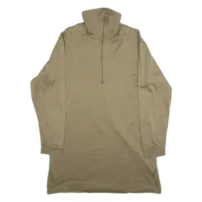 Mens Jersey Green Long Sleeve 1/4 Zip L