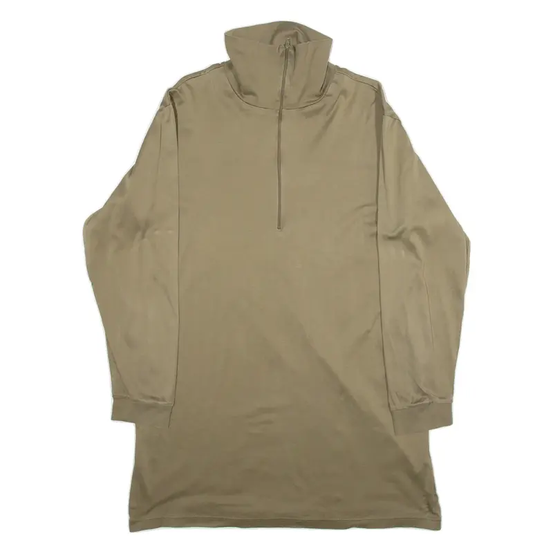 Mens Jersey Green Long Sleeve 1/4 Zip L
