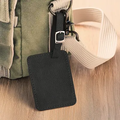 Luggage Tag - Black-No Personalization