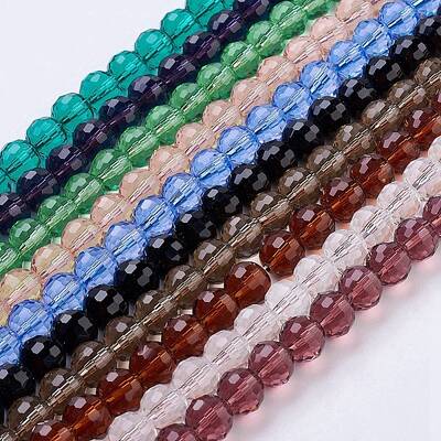 Transparent Glass Bead Strands