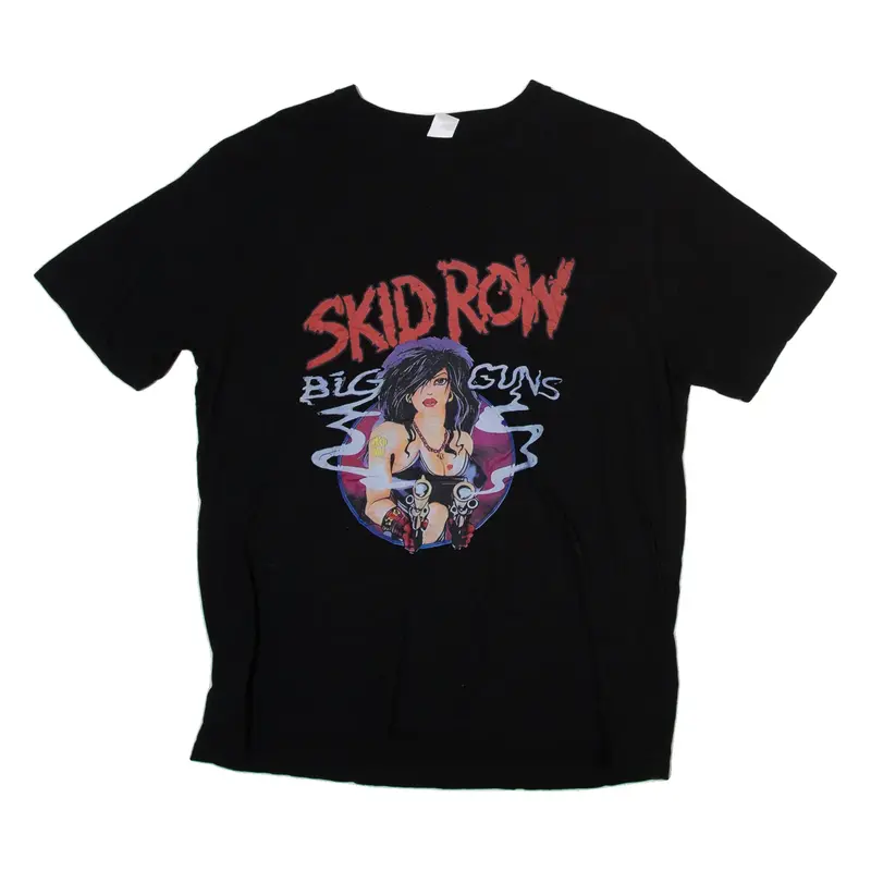 SKID ROW Big Guns Mens Band T-Shirt Black L