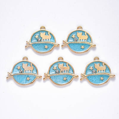 Alloy Enamel Pendants