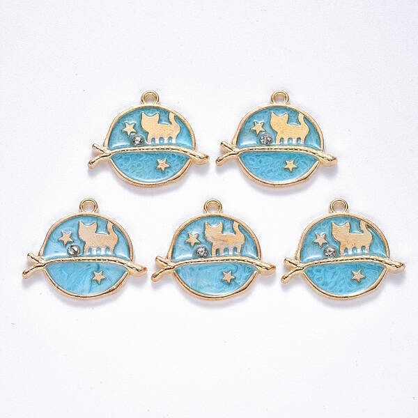 Alloy Enamel Pendants