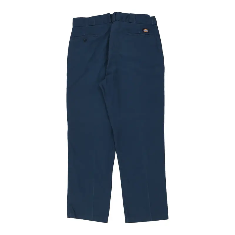 Dickies Trousers - 36W 31L Navy Cotton Blend