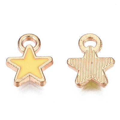 Alloy Enamel Star Charms