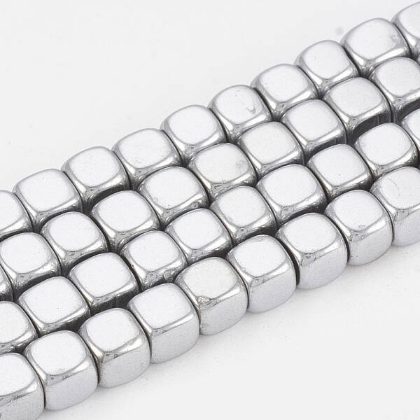 Electroplated Non-magnetic Synthetic Hematite Beads Strands
