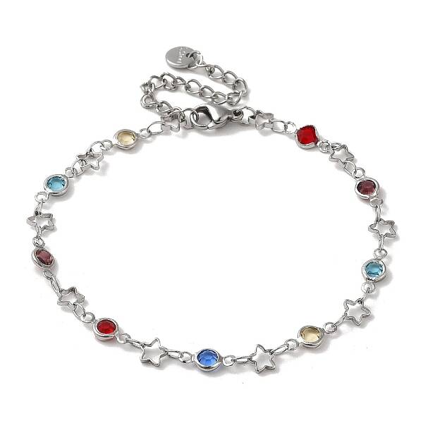 Brass Star Link Chain Bracelets
