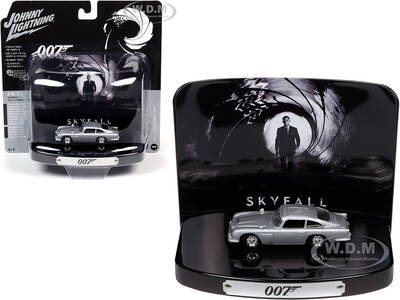 1964 Aston Martin DB5 Silver Birch with Collectible Tin Display \