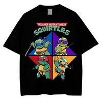Tmnt X Squirtle Shirt, Pkm Shirt, Anime Shirt, Vintage TShirt