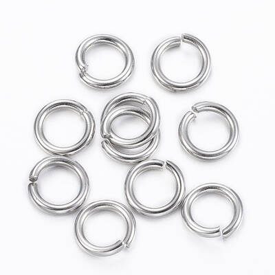 Tarnish Resistant 304 Stainless Steel Open Jump Rings