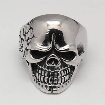 Unique Halloween Jewelry Skull Rings for Men